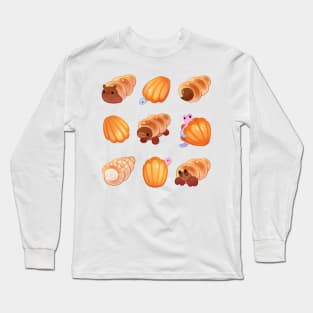 Cream horn and Madeleine Long Sleeve T-Shirt